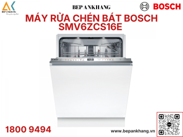Máy rửa chén âm toàn phần Bosch SMV6ZCS16E - Series 6 - Sấy Zeolith - Made in Germany